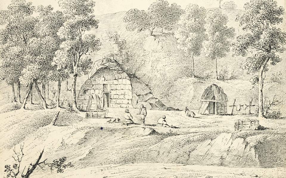 Zeichnung Höhle Felsenkönig